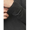 JACK & JONES Mens Basic Knit Sweater - Dark Grey