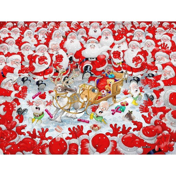 1000 Piece Jigsaw Puzzle - Christmas Scramble by Mike Jupp