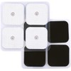 LotFancy 40x TENS Elektroden Pads 5x5 cm, Wiederverwendbare EMS Klebe-Elektroden