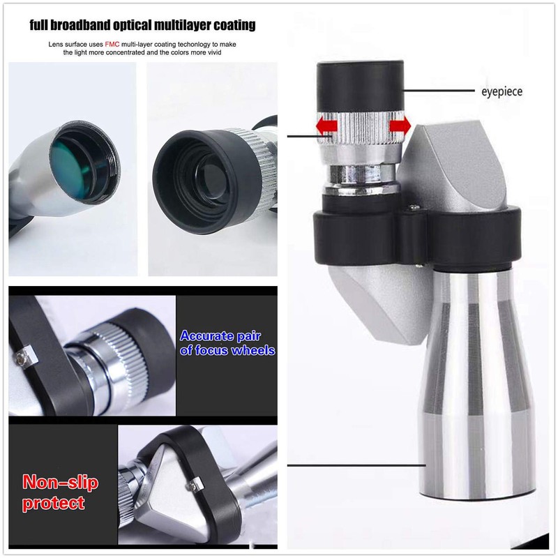 Compact Monocular Telescope for Adults, Portable Handheld Mini Monocular with