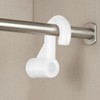 ULTECHNOVO 6 pcs Wardrobe Rod Bracket Adjustable Closet Pole Holder