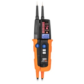HT Instruments HT10 Two-Pole Voltage Tester CAT III 1000 V, CAT IV 600 V Acoustics, Bargraph, LCD, Black, Orange