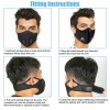 Unbranded USA Activated Carbon Air Purifying Face Mask Cycling Reusable