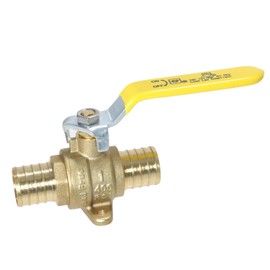 XFITTING Barb Crimp Pex 1 Inch Ball Valve With Drop Ear, 24-3-5=1XX, 1 Piece