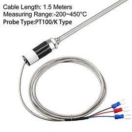 Thermocouple K Type Stainless Steel K Type Thermocouple Sensor K Type Thermocouple Wire Replacement PT 100 400mm