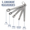 Mini Measuring Spoons 4-Piece Set - Nip, Smidgen, Pinch, Dash
