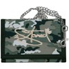 2Stoned Wallet Embroidered with Chain and Velcro Fastening Camo Gym