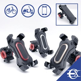 EUROXANTY Bicycle Phone Holder Mount Car Phone Holder Universal Bicycle Phone Holder 360° Rotating Anti-Vibration Phone Holder Red