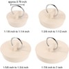 4Pcs Universal Sink Plug Replacement - Rubber Bath Plug -