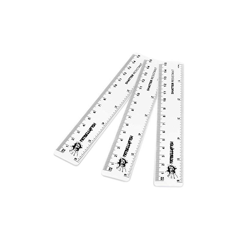 6 Inch / 15cm Rulers - Shatter Resistant - Pack