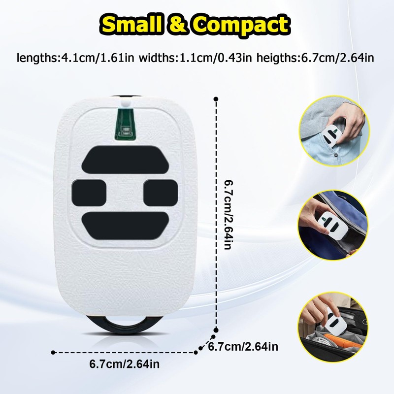 433.92mhz Garage Door Opener Remote Control Key Fob for Garage