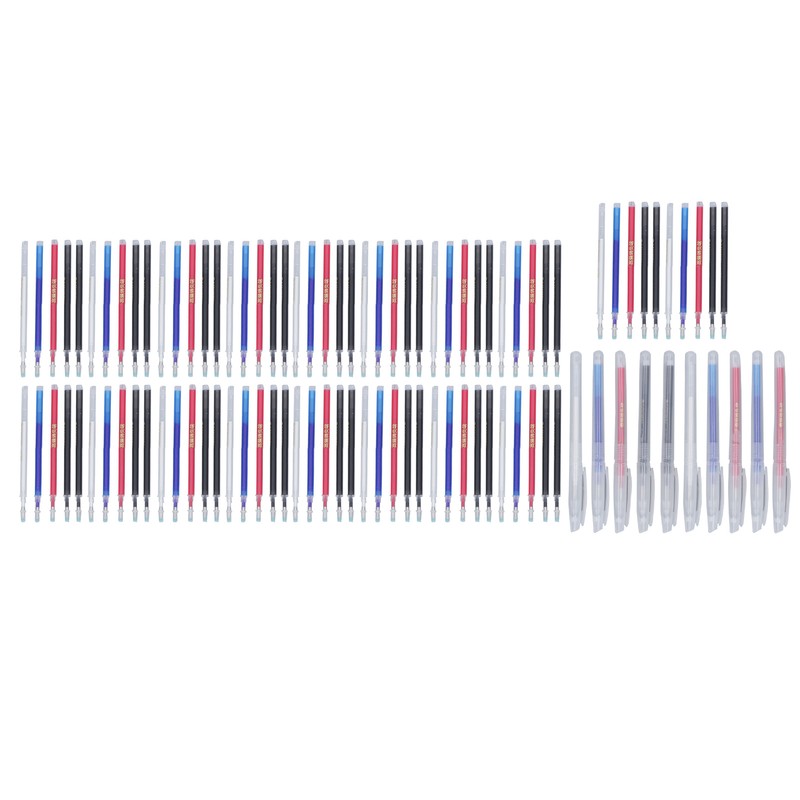 100Pcs Heat Erase Pens Erasable Smoother Writing Various Colors Fabric