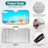 Car Windshield Sunshade Beach Shells Pattern with UV Block Car