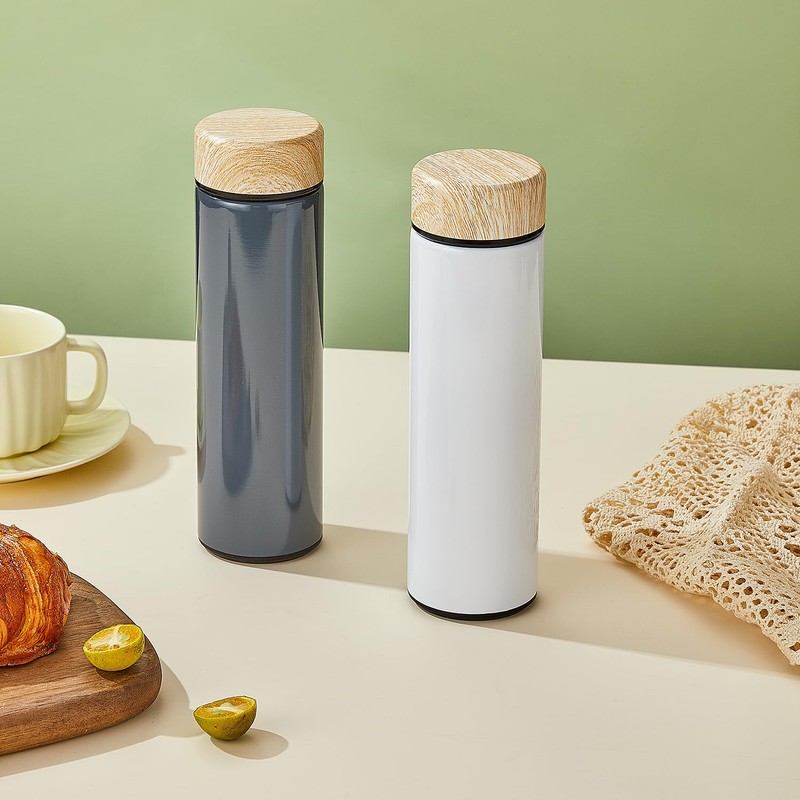 15oz Water Bottle Stainless Steel Thermos Flask - Insulated Vacuum,