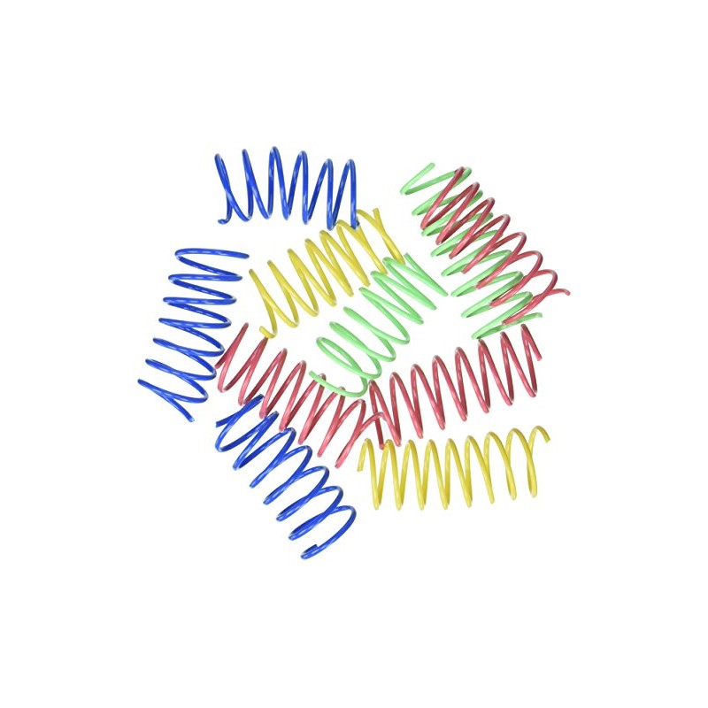 Ethical Pet Spot Colorful Springs, Wide, 10 Pack, Cat Toys