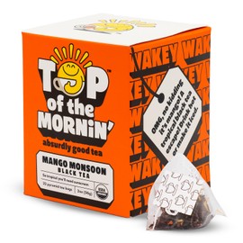 Top of the Mornin' Mango Monsoon Black Tea by Jacksepticeye, Absurdly Good Black Tea With Hints of Mango and Calendula (22 Pyramid Tea Bags)