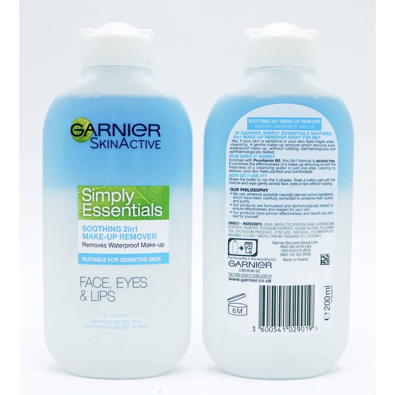 Garnier Soothing 2 in 1 Eye Makeup Remover 200ml