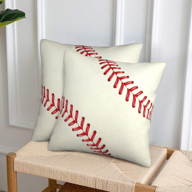 Football Pillow Covers, 18 x 18 Inch Set of 2