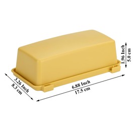 Butter Dish With Lid For Countertop, Kyraton Butter Crock With Stainless Steel Multipurpose Butter Knife, Butter Container, Kitchen Gift For Wife, Mother