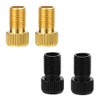 Qkurt 4pcs Presta to Schrader Bike Valve Adapter, Aluminum Alloy Adapter Converter Bicycle Valve