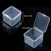 48 Packs Clear Small Plastic Containers Transparent Storage Box with