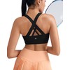 RUNNING GIRL Sports Bra, Criss-Cross Back Strappy Medium Support Yoga