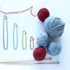 Stitch Holder, 4 Pcs Aluminum Crochet Knitting Needle Stitch Holder