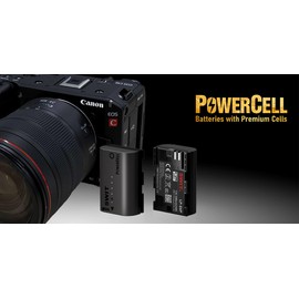 PowerCell LP-E6P SWIT, Uses Premium Japanese Cell, USB-C Charger, Canon EOS C50/R/R5/R5M2/R6/R6M2/R6M3/R7/R7M2/5DM2/5DM3/5DM4/5DS/5DS R/6D/6DM2/7D/7DM2/60D 70D/80 Compatible with D/90D/ZCAM E2C /E2N Black Magic Design (BMD) BMPCC 4K/6K