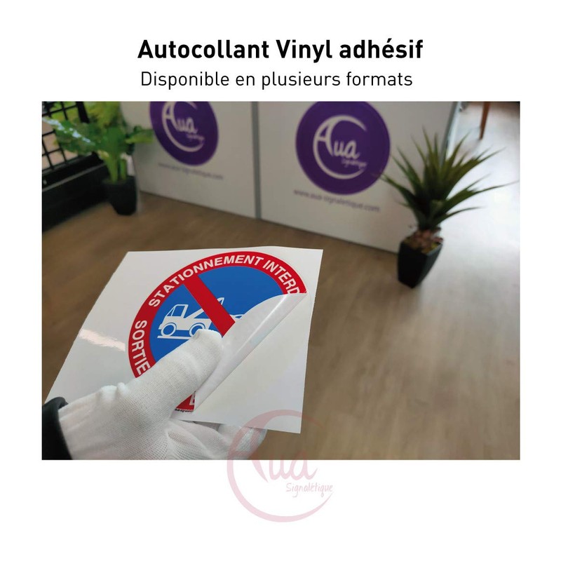 AUA SIGNALETIQUE - Panneau Propriété Privée Station Réservé aux Résidents