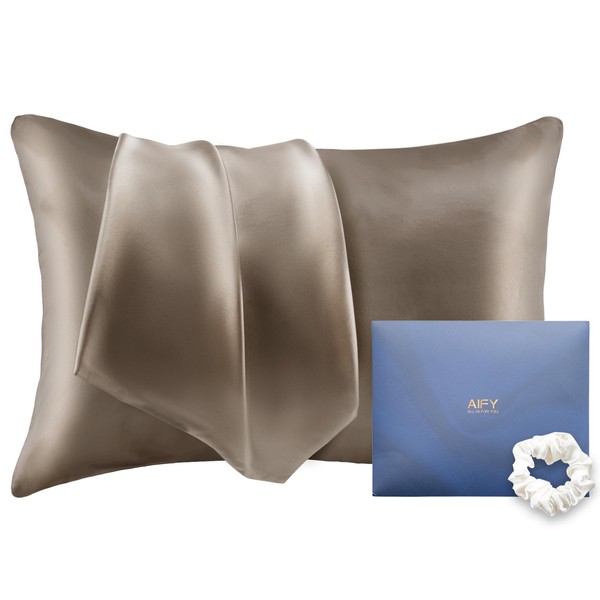 AIFY Silk Pillowcase, 100% Silk Pillowcase, 6A Class, Single Sided