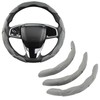 West Llama 3PCS Leather Auto Steering Wheel Cover, Snap on