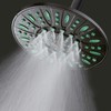 AquaDance 7-inch 6-Setting Rainfall Showerhead with Anti-Microbial Microban Protection from