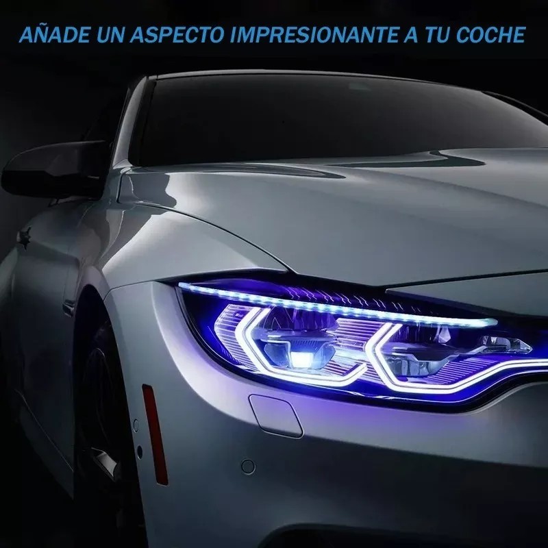 PUNKZZ Tira Luz Drl Direccional Secuencial Fluyendo Rgb Auto 60cm