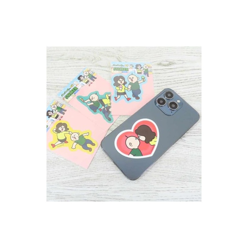 Panpan-kun's Daily Life [Die Cut Sticker] Waterproof Sticker/Green