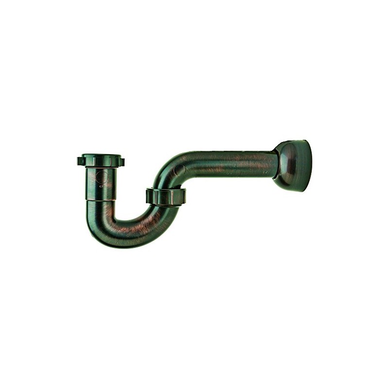 PF WaterWorks DecoTRAP Decorative ABS P-Trap (Kitchen/Bathroom) with Matching Wall