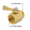Hooshing 2PCS Garden Hose Shut Off Valve Heavy Duty 3/4"