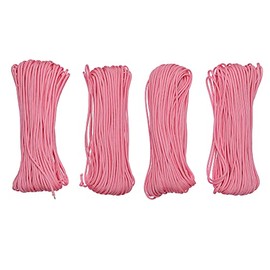 Paracord Planet 550 Paracord – 400 Feet Total (Four 100 FT Pieces) – Type 3 Parachute Cord with 7 Inner Strands – 100% Nylon Cord Made in The USA – Tactical Camping and Hiking Survival Rope