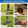 Grass Plugger Tool with Adjustable Digging Depth from 3 to