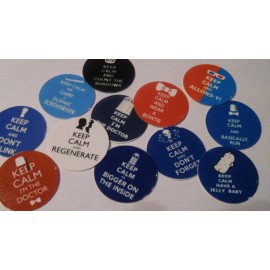 Unbranded Pre Cut One Inch Bottle Cap Images Keep Calm Dr. Who Sayings Free Shipping - photo, 15 images