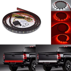 KaTur 60" LED Tailgate Light Bar Red/White Weatherproof Rigid Aluminum Truck Reverse Running Brake Turn Signal for SUV Jeeps RV Dodge Ram Toyota Chevy GMC