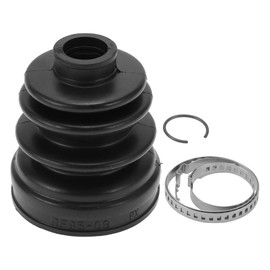 Hihaha No.495421R001 CV Joint Boot Kit W/Clamps for Hyundai Accent 2012-2017 Inner Constant Velocity Joint Boot Strong Durable Rubber 1 Set Black