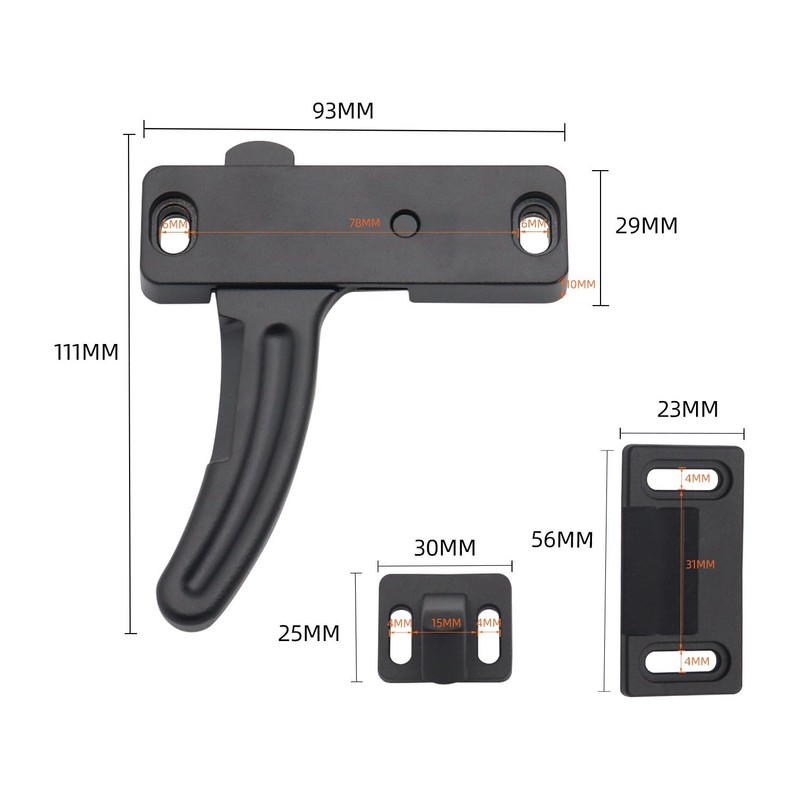 GIE.TOP RV Screen Door Latch Right/Left Handle Kit for RV