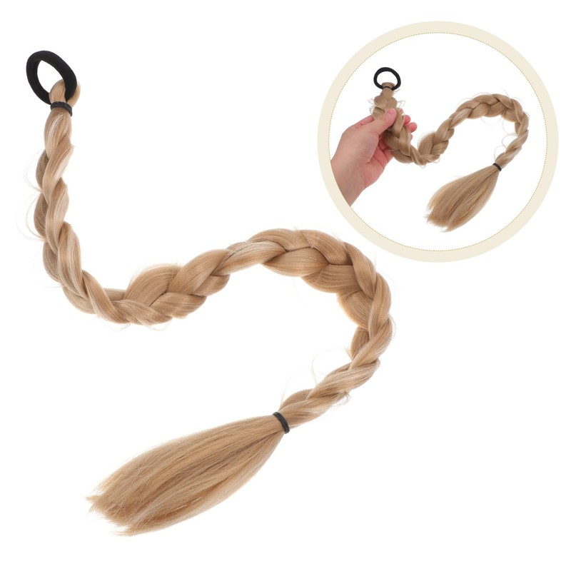 WOONEKY Synthetic Braided Ponytail Extension for Women Realistic Hair for