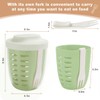 Luiruey Fruit Salad Storage Cup With Lids and Fork, 20