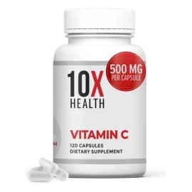 10x Health Vitamina 1000mg 120 Cápsulas Alta Potencia