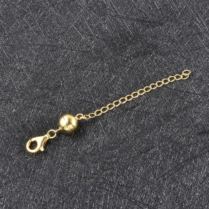 TJC Magnetic Ball Clasp with 2 Inch Extender in Yellow