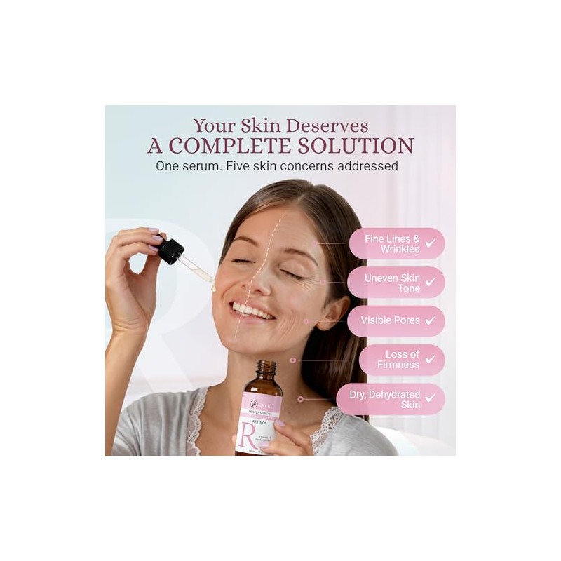 Sylk Retinol Serum for Face with Hyaluronic Acid and Vitamin