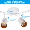 LEONLITE 36W LED Track Lighting Fixtures Ceiling Dimmable, 4 Light