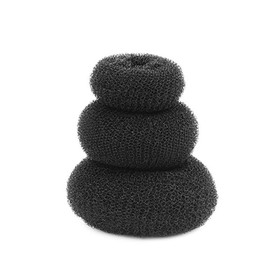 OATIPHO 3pcs Hair Donut Bun Maker Black Hair Bun Styler for Women Includes Large Medium Small Easy to Use for Dance and Special Occasions