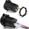 Ginsco Dual Usb Car Charger Adapter 12V 4.2A With Inline